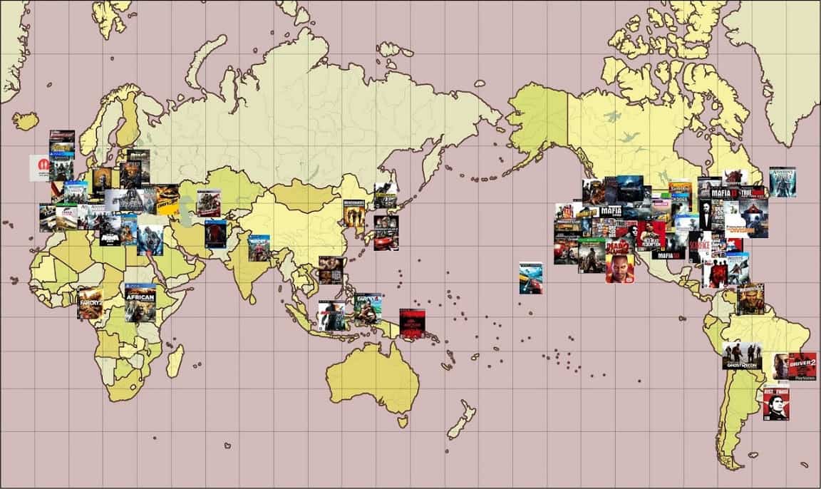 【特集】開放世界遊戲地圖對照表，秀才不出門，在家打 Game 環遊世界