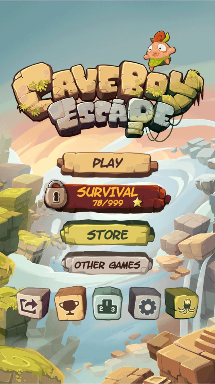 CaveBoy – Escape – Game UI / 遊戲 UI 參考