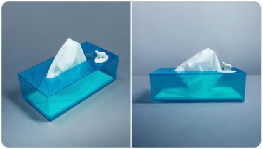 所謂「冰山一角」，日本設計絕美面紙盒讓北極熊住進你家
