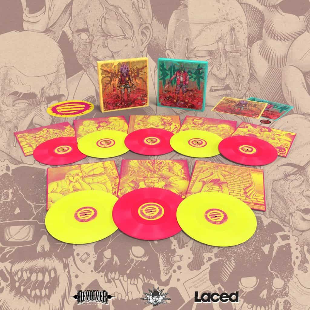 Devolver store 中將販售限定款的螢光黃與粉色唱盤！